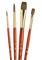 Princeton Natural Camel Real Value Short Handle Brush Set-4/Pkg